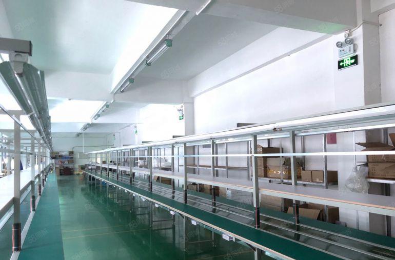 沙井黄埔楼上800平方精装村委厂房水电到位 带办公室拎包生产