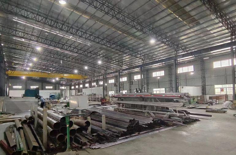 园洲原房东独院钢构滴水9米现成航车水电齐全厂房出租