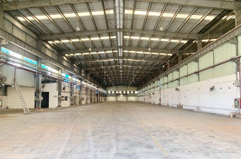 龙华工业区单一层钢构4600平滴水12米电商物流仓库厂房出租