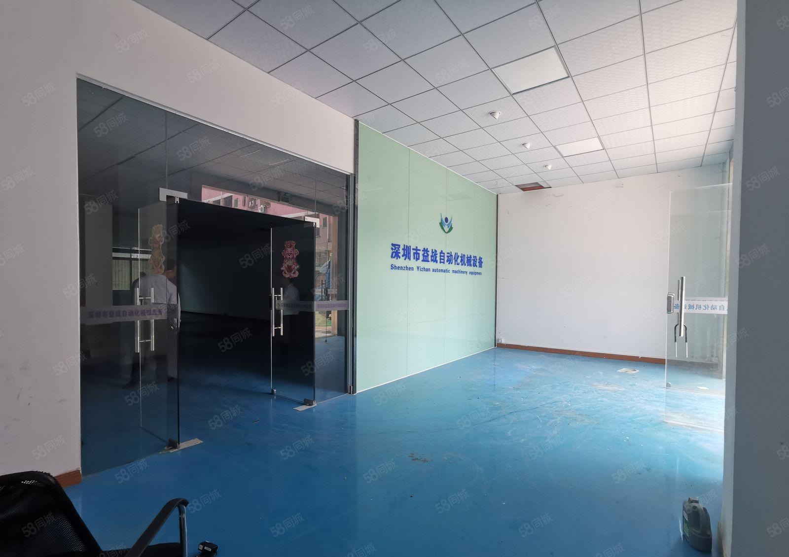 龙华大浪工业园1100平带精装修办公室仓库一楼厂房出租可分租