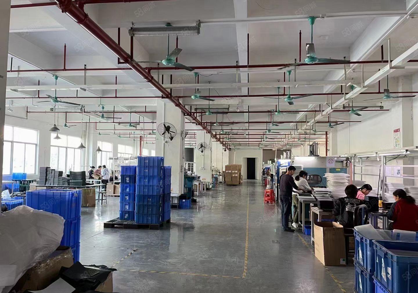 观澜新田工业区楼上单层1800平带精装修厂房出租空地大形象好