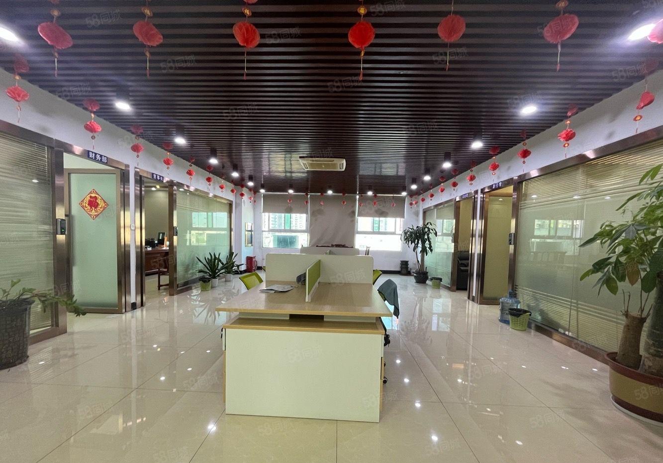 龙华清湖花半花园式厂房精装575平办公室全新装修无需装让费