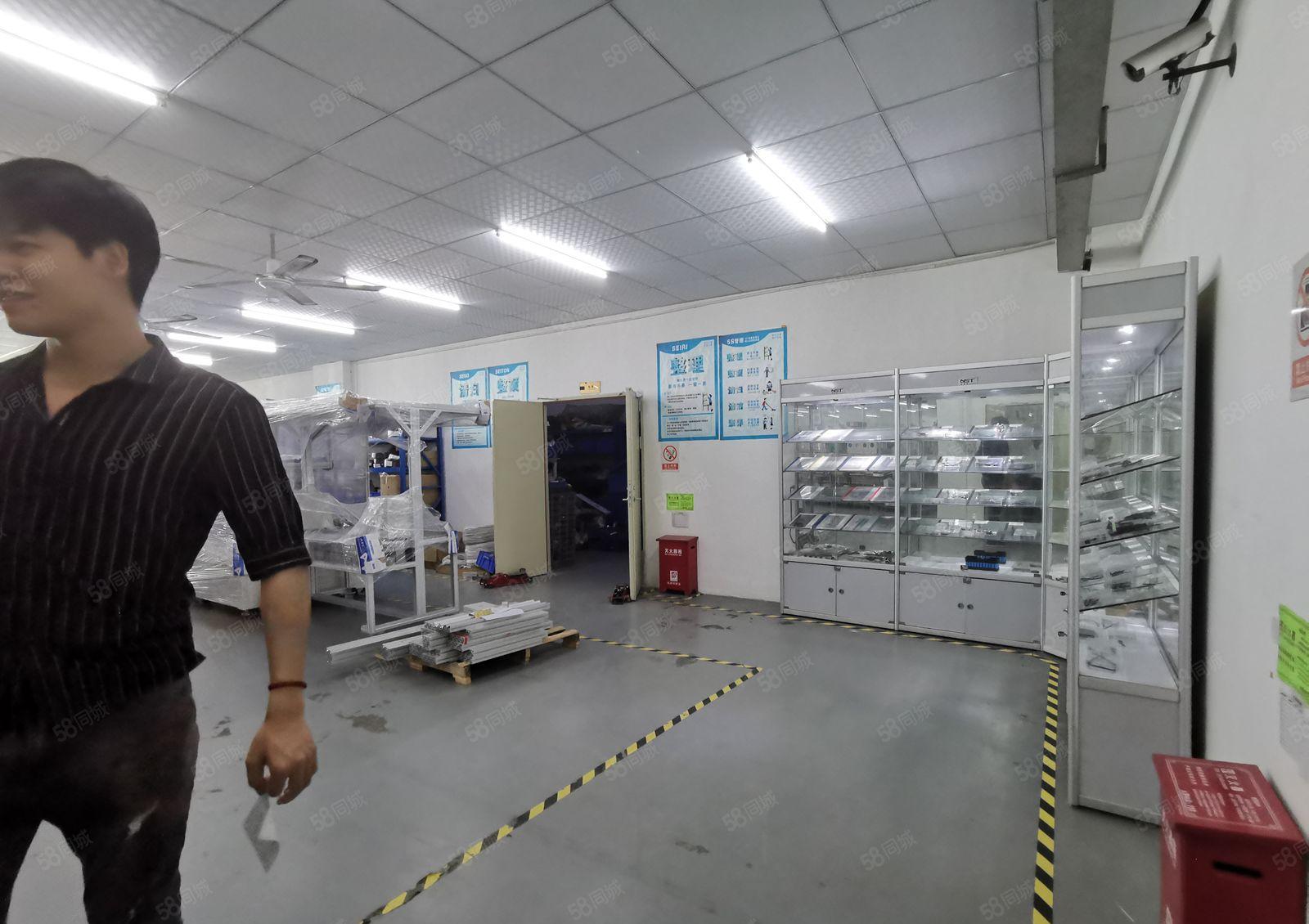 龙华大浪上横朗工业园1200平精装修办公室仓库厂房出租可分租