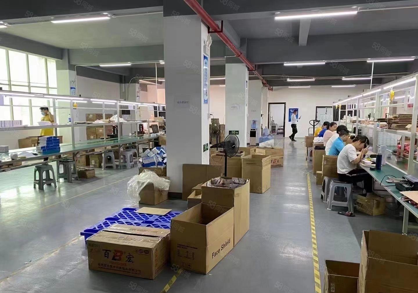 观澜竹村地铁口楼上460平方带精装修厂房出租