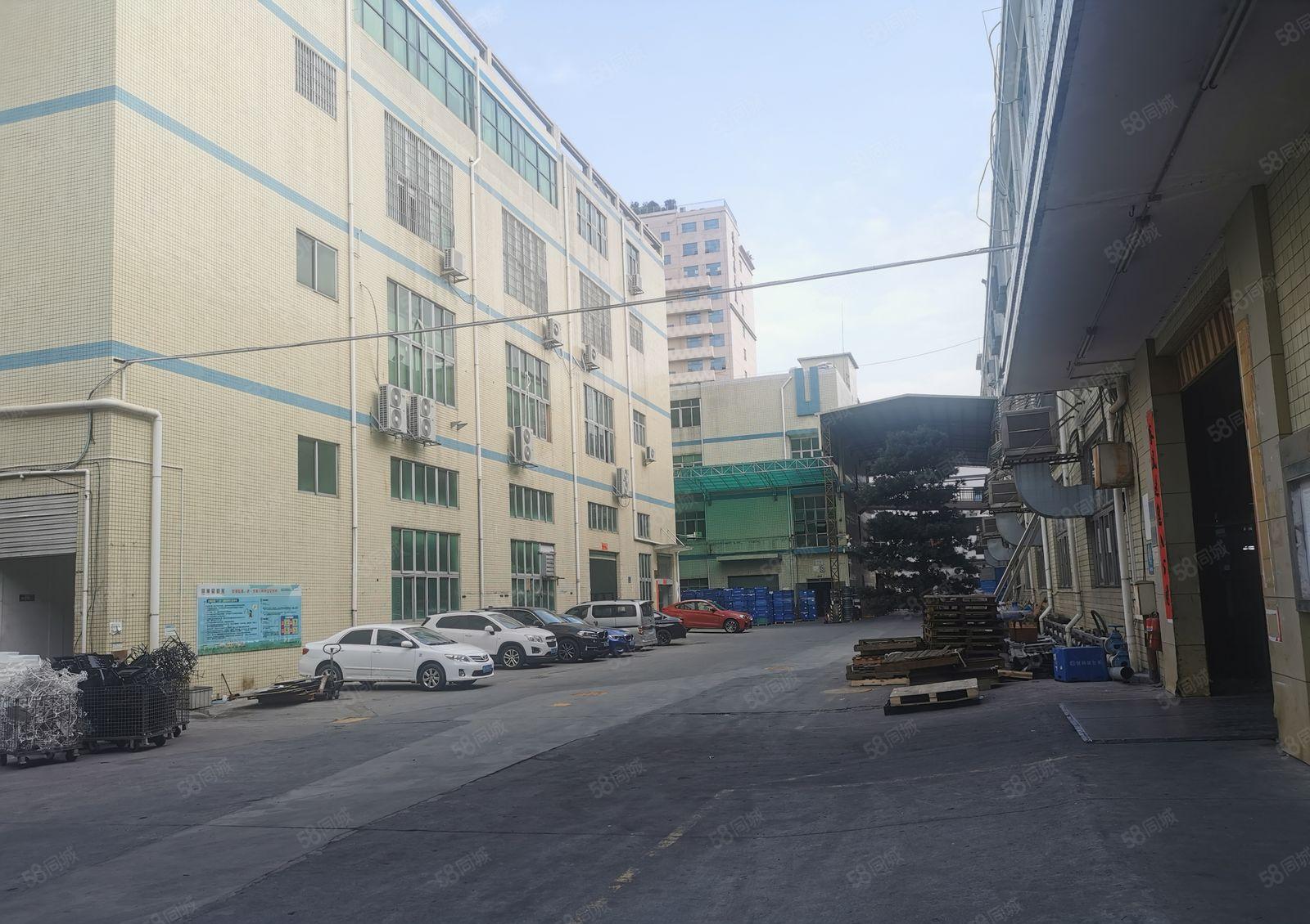 观澜环观南路边樟坑径大型园区楼上带简单装修厂房出租1266平