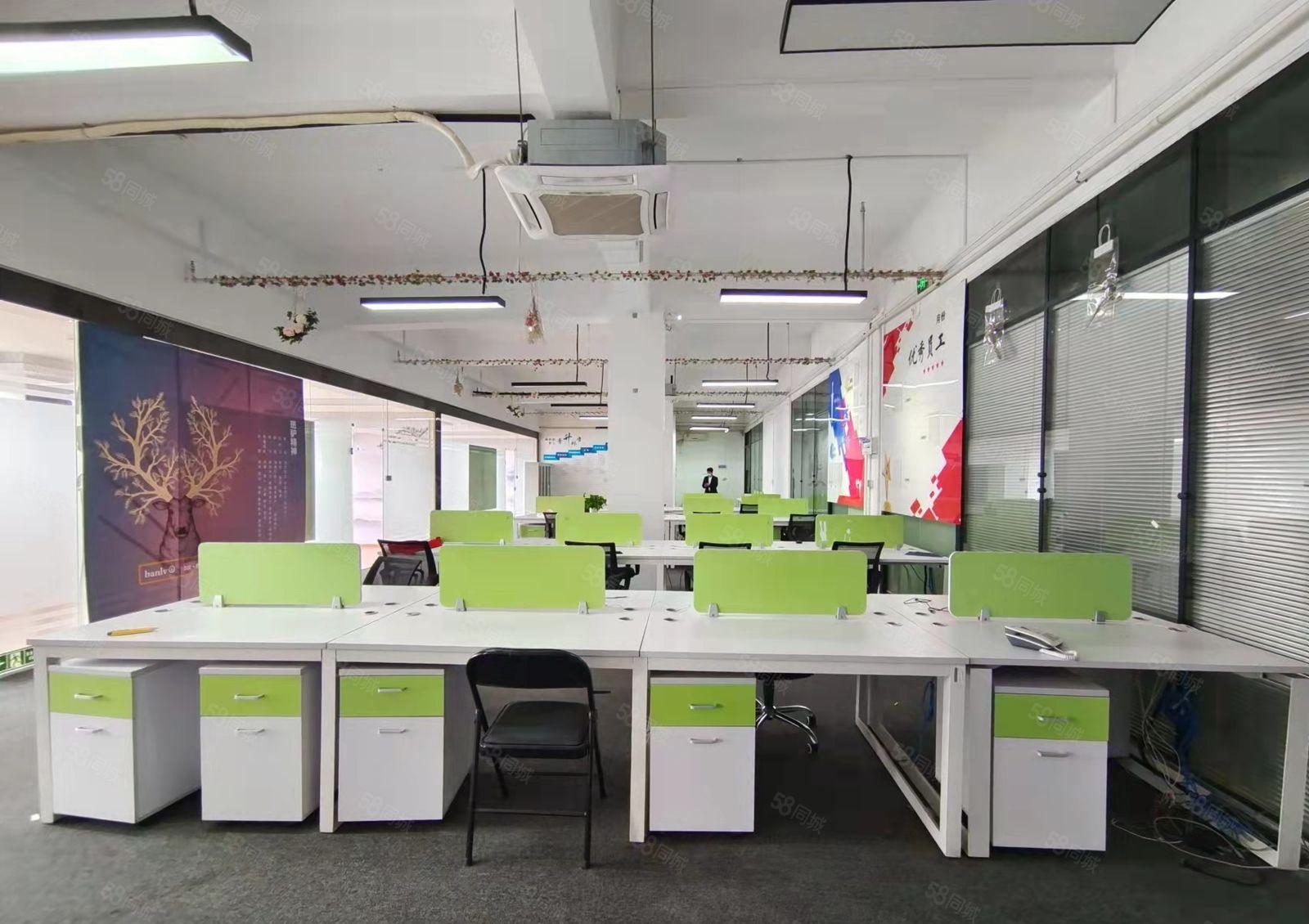 龙华汽车站附近新出精装厂房610平招租，带家私空调