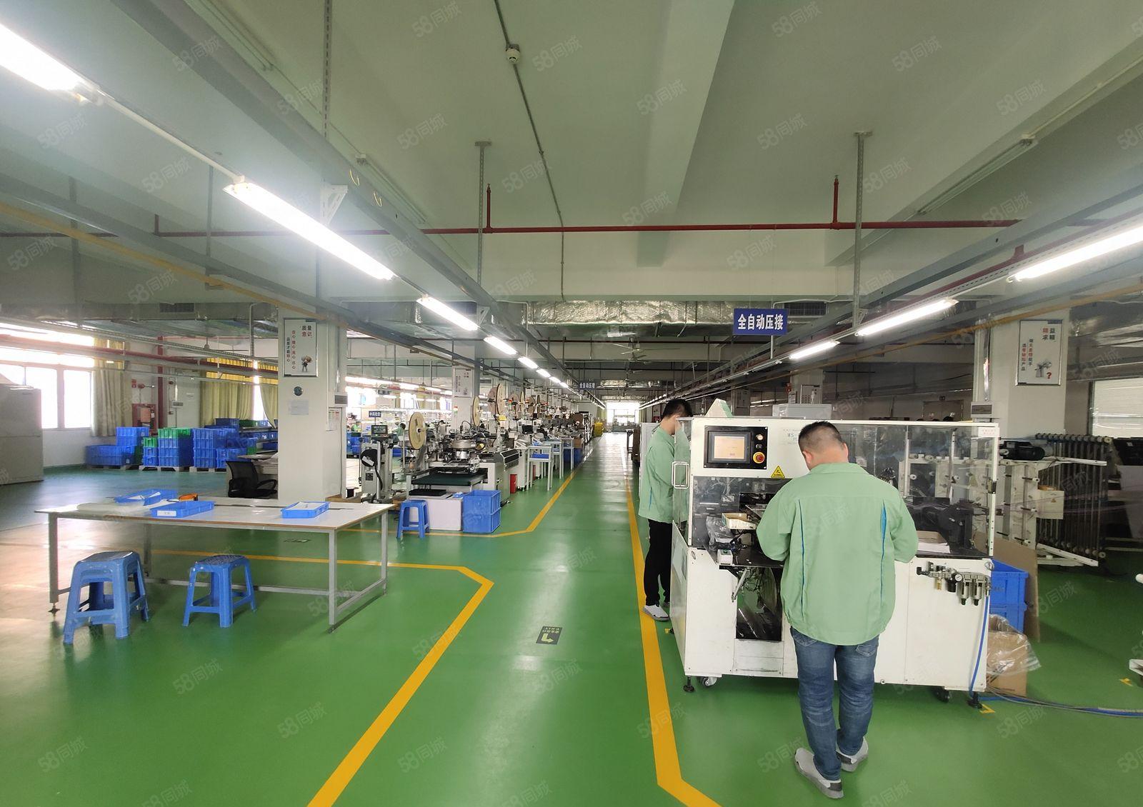 出租|龙华观澜黎光楼上3300平整层精装修全新地坪漆厂房出租