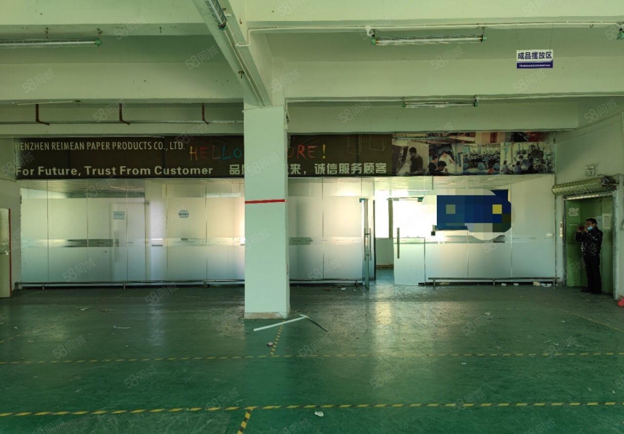 龙华汽车站附近新出楼上标准厂房900平出租