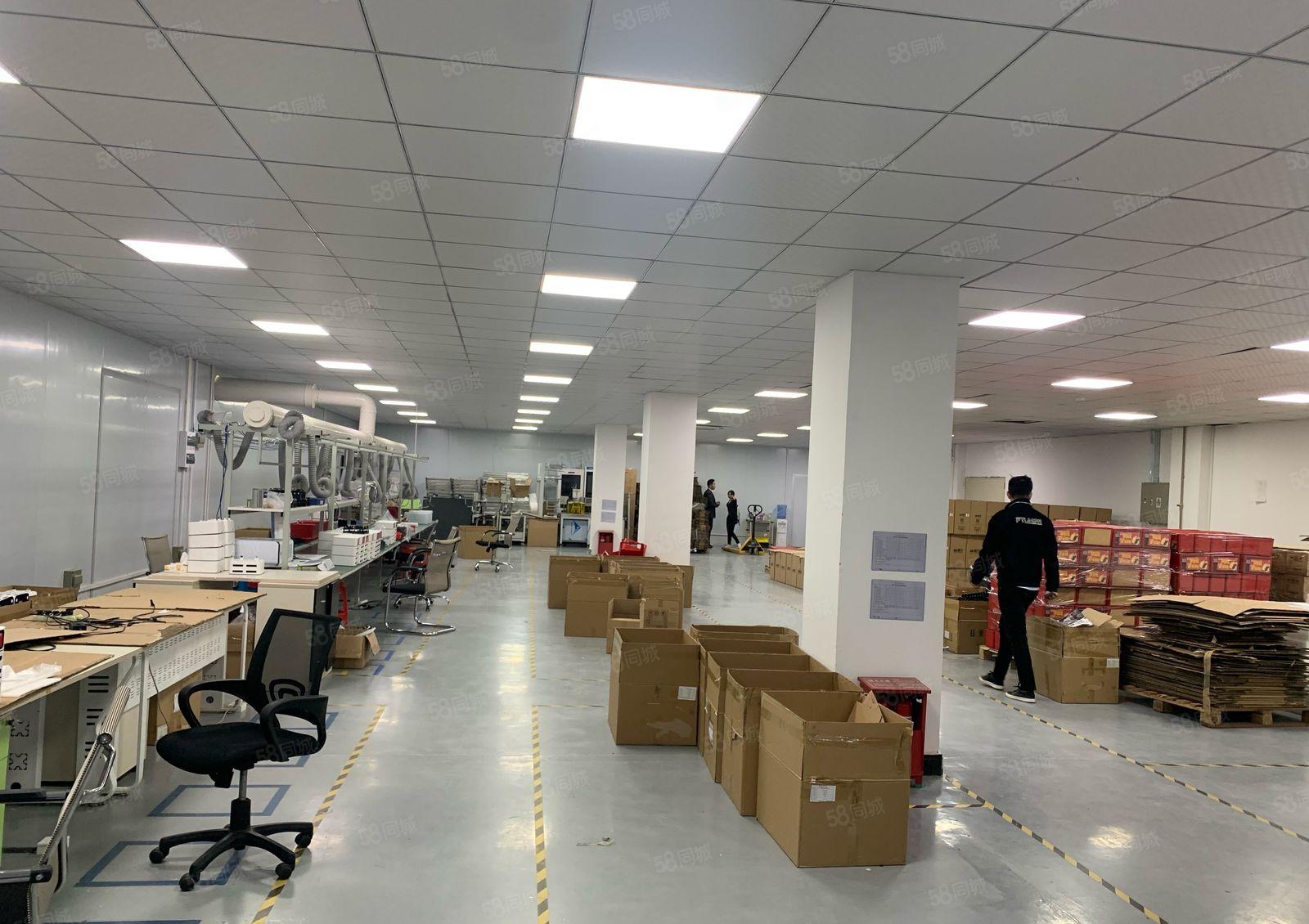 龙华观澜樟坑径大型园区原房东1340平带装修大平层厂房出租