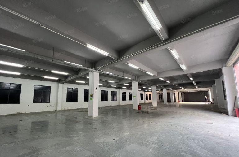 平湖华南城原房东红本一楼厂房1800平方米出租带精装修地坪漆