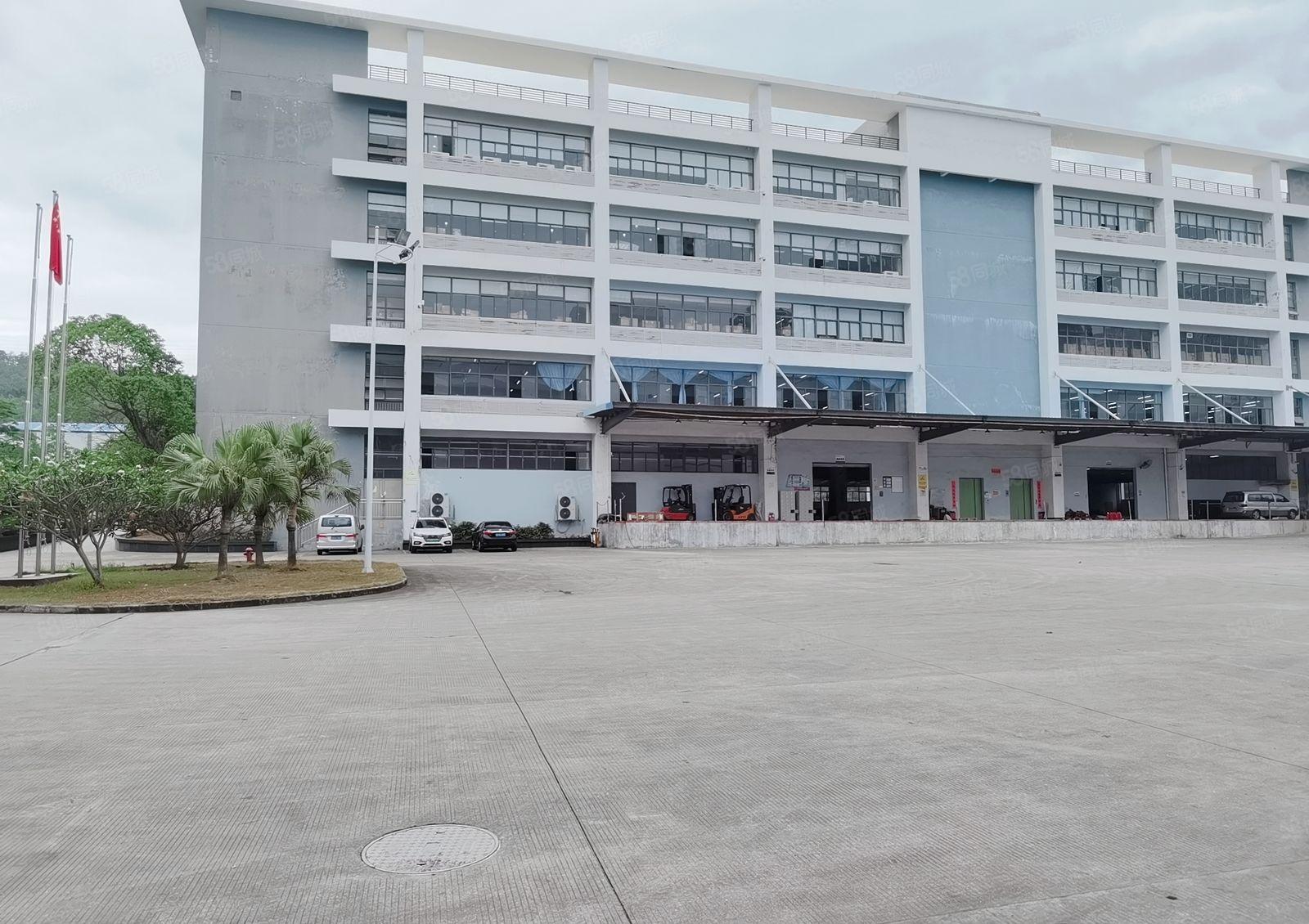 横岗六约原房东1200平全新地坪漆带喷淋办公室装修,大小分租