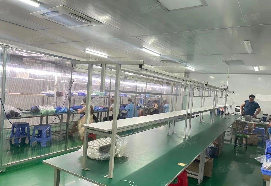 （原房东）龙岗嶂背工业园890平精装修红本厂房出租可大小分租