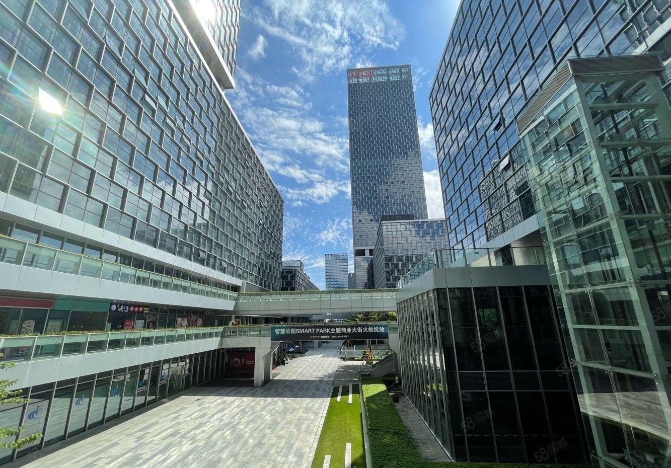 坂田地铁口电商园厂房出租 100平起租带精装修可拎包入住办公