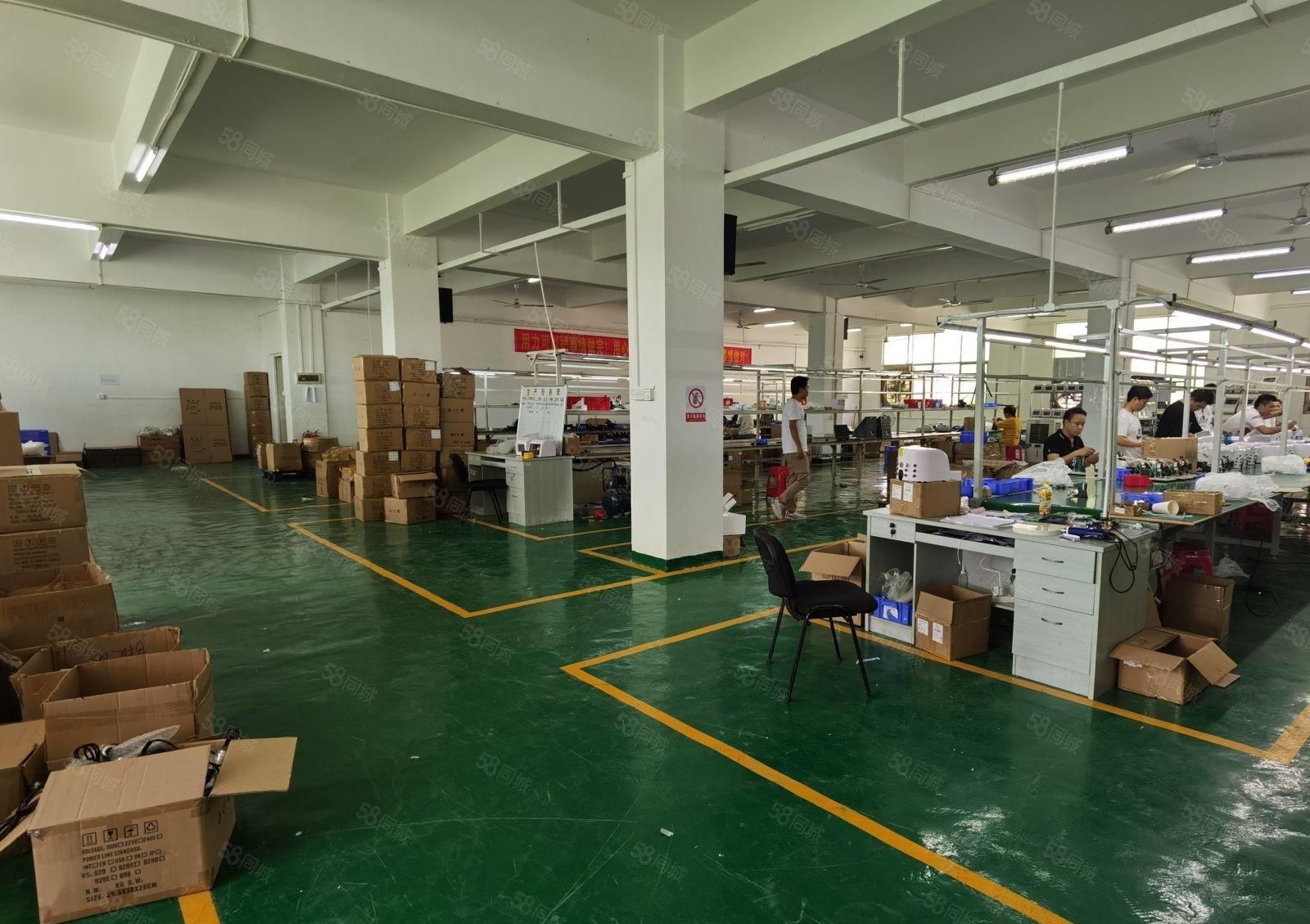 龙岗南联第六工业区原房东红本3楼900平方带装修水电齐可分租