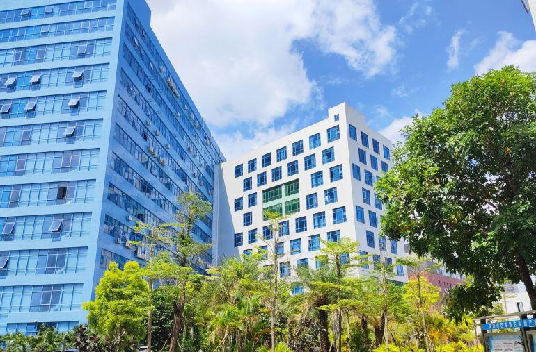 南联地铁站边大型电商园楼上380平方现成装修办公仓库厂房出租