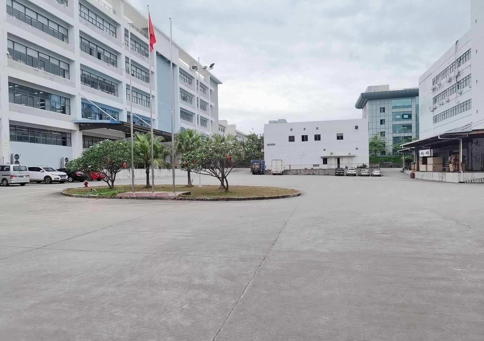 横岗六约原房东1200平全新地坪漆带喷淋办公室装修,大小分租