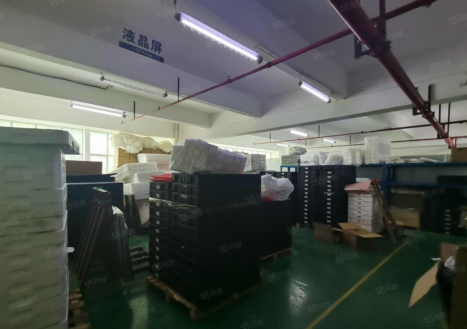 龙岗宝龙工业园新出楼上2000平厂房出租带装修可分租