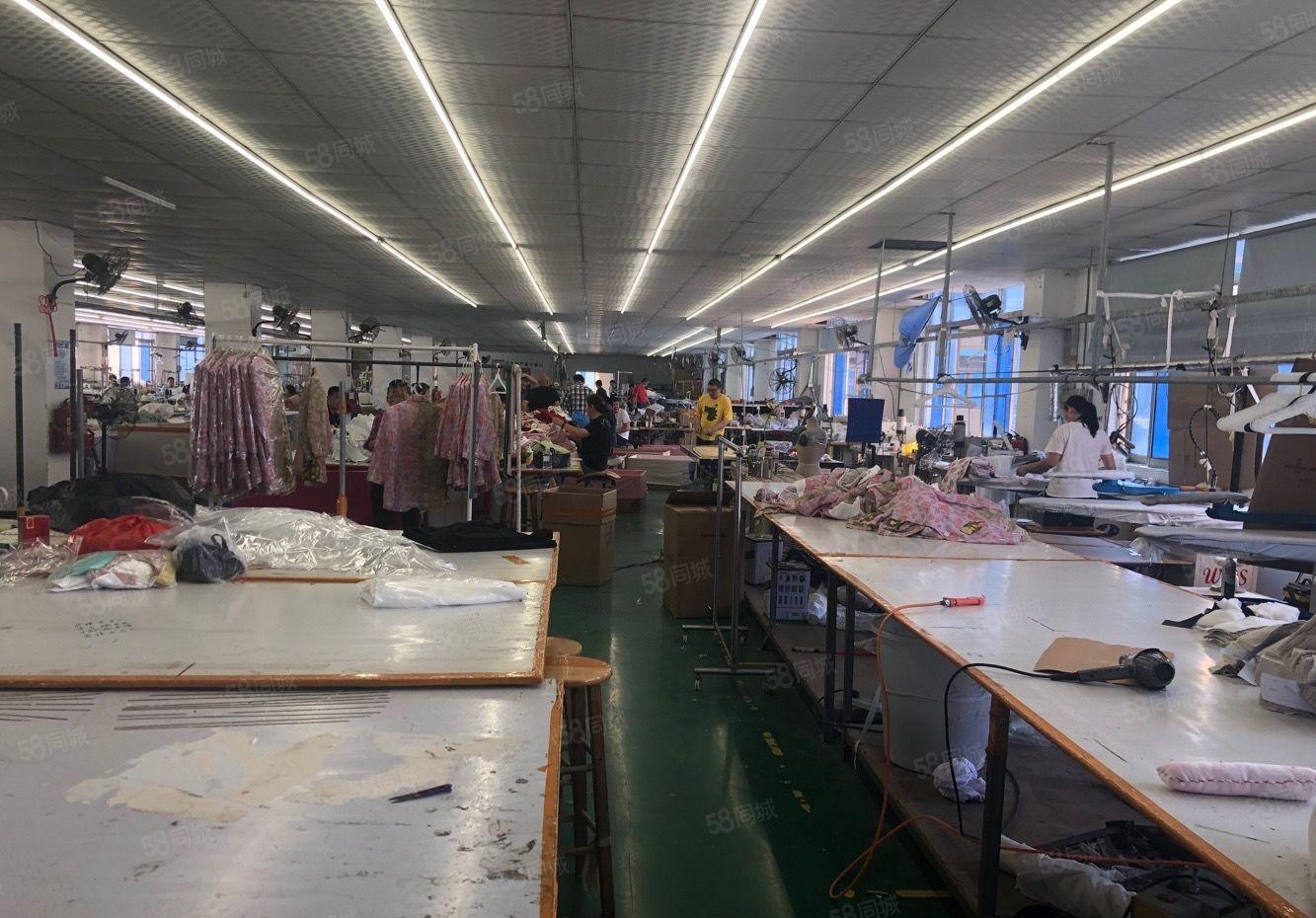横岗地铁站附近现成大型服装厂2100平精装修出租免转让费