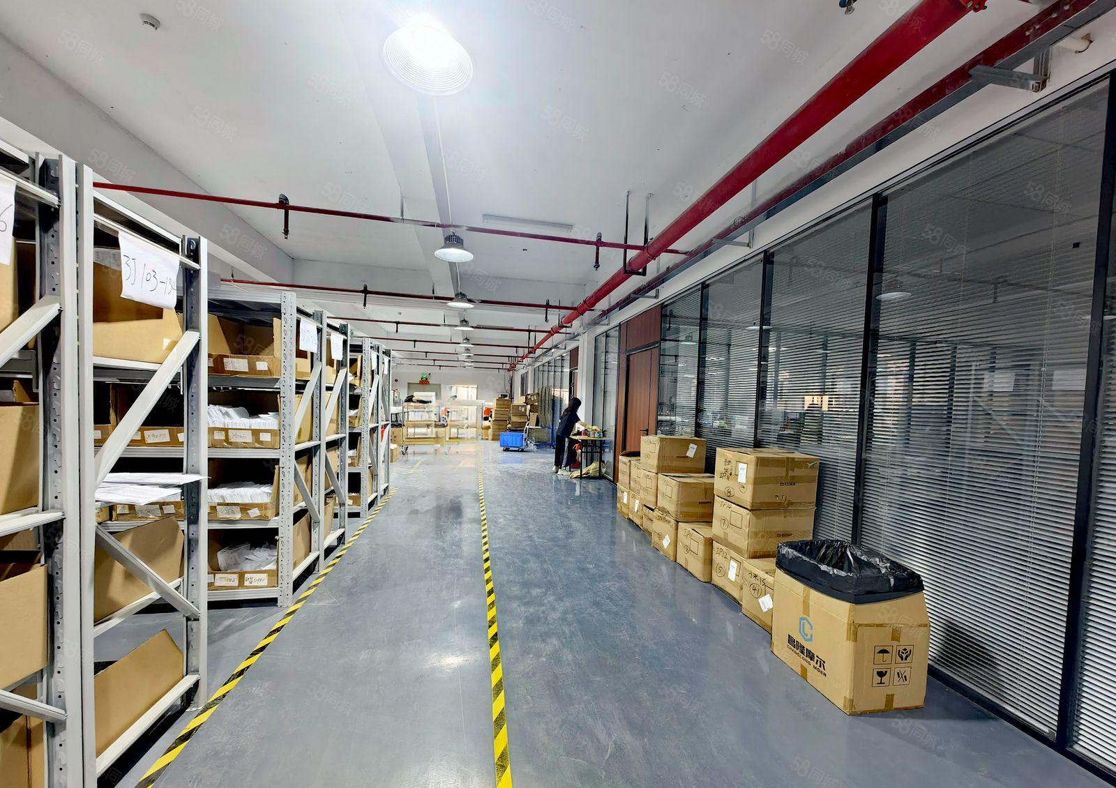 龙岗中心城志达工业园2楼2000平方电商办公室仓库大小可分租