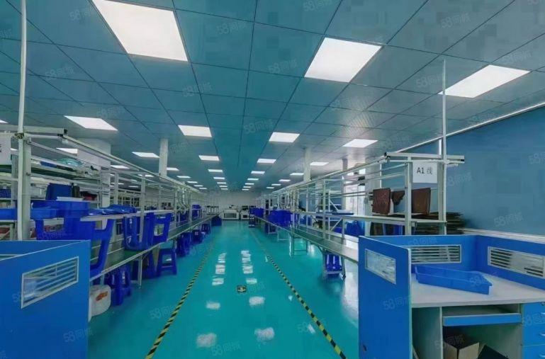 横岗六约工业园区原房东红本2楼1685平方带装修水电齐可分租