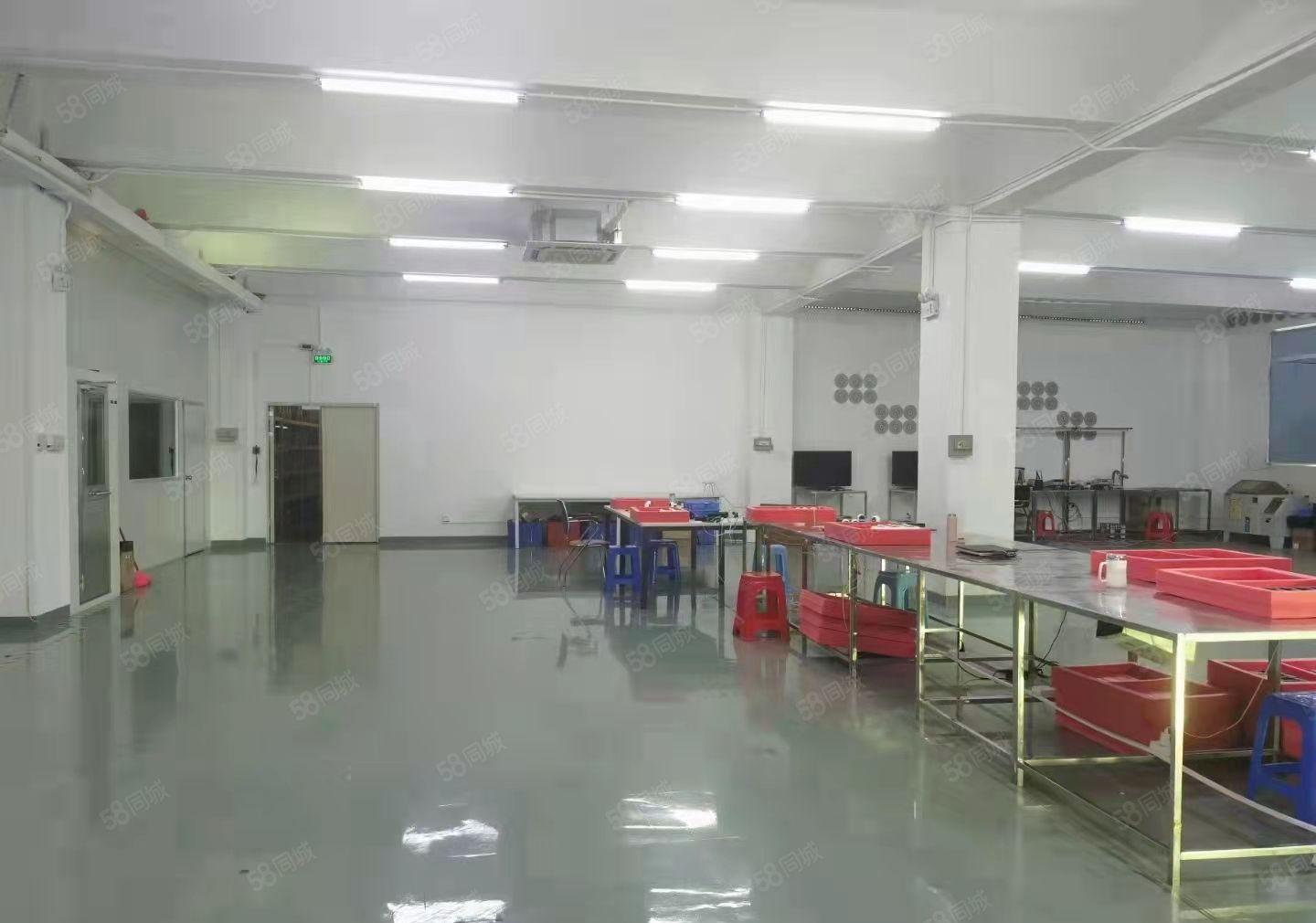 布吉上李朗高薪科技园楼上500至2000平方带装修厂房出租