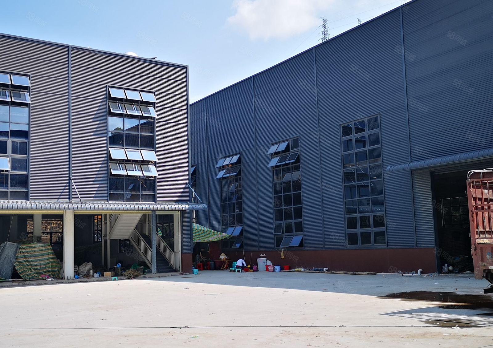 布吉丹竹头主干道旁，大型物流园区钢构1000平带卸货平台厂房