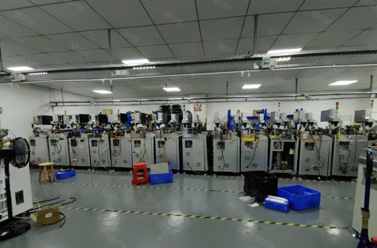 公明蒋石原设备厂出租720平精修现成吊机口3吨货梯园区形象好