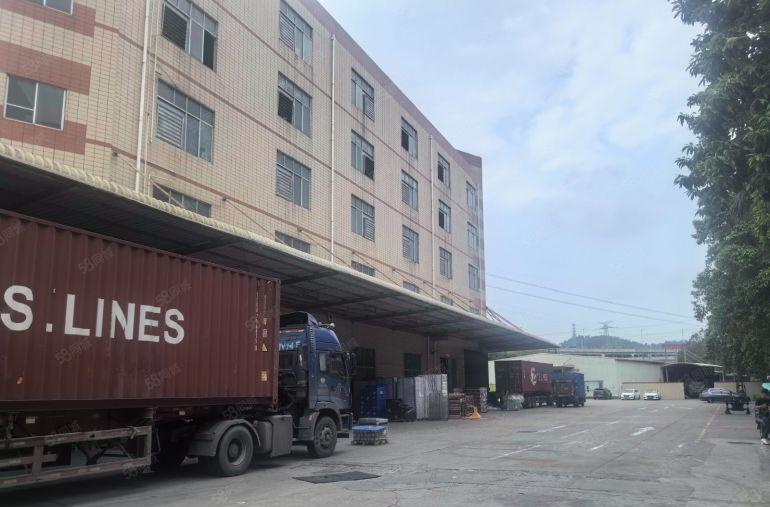 光明独栋厂房14000平一楼高6米带牛角分租空地大近高速口