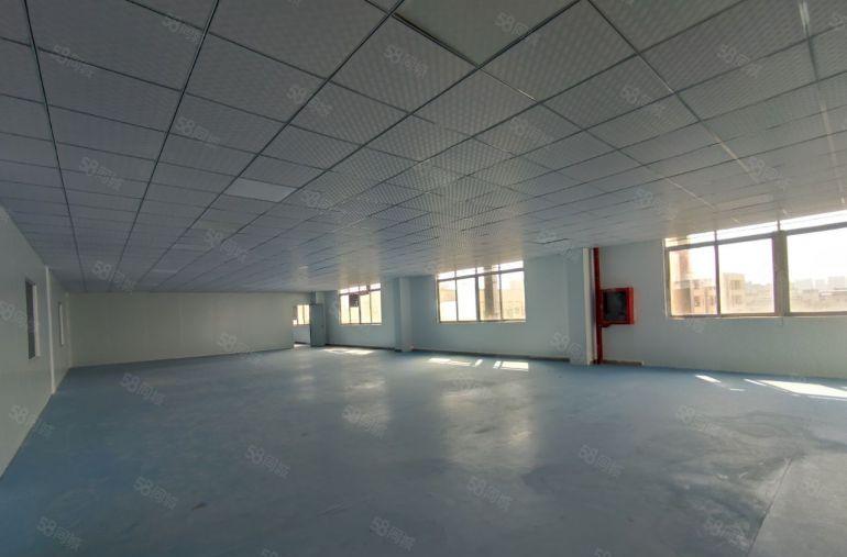 坪山龙田外环高速口旁原房东红本厂房二楼1320平出租，精装修