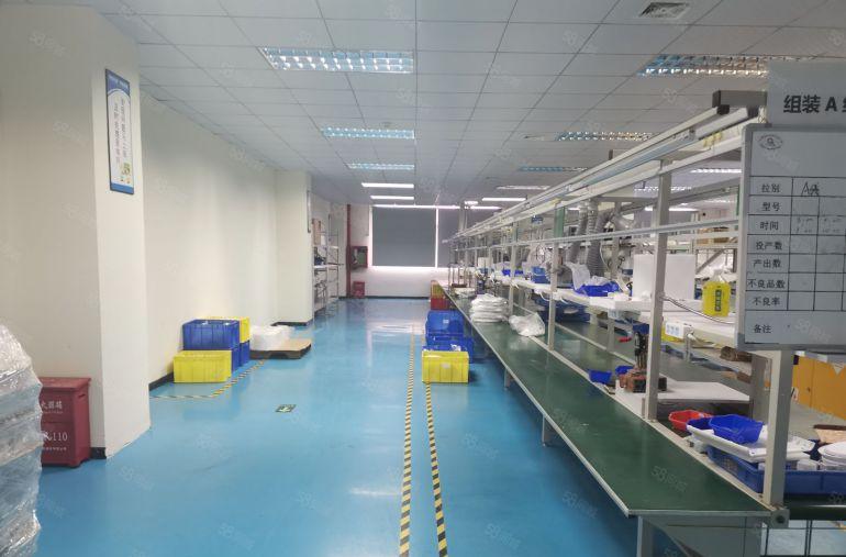 坪山大工业区原房东红本2楼1000平厂房仓库出租带装修可分租