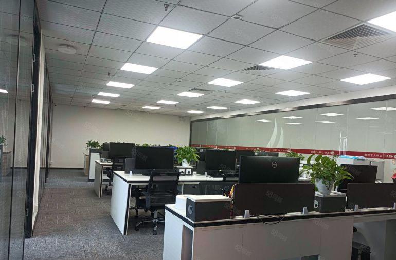 车公庙一手业主精装办公室出租，高层视野无遮挡，带全新办公家具