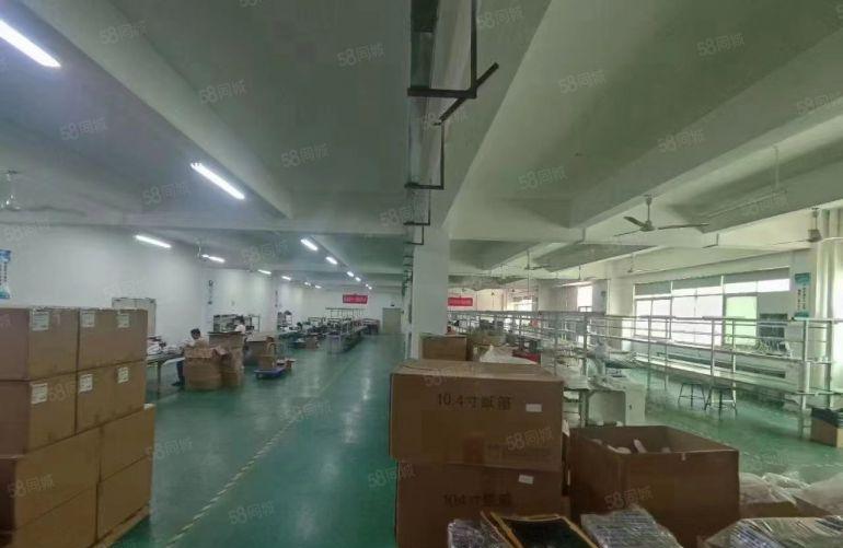 福田区地铁站附近工业区楼上1000平厂房出租带精装修可以分租