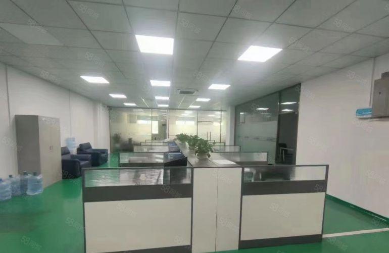 福田区地铁站附近工业区楼上1000平厂房出租带精装修可以分租